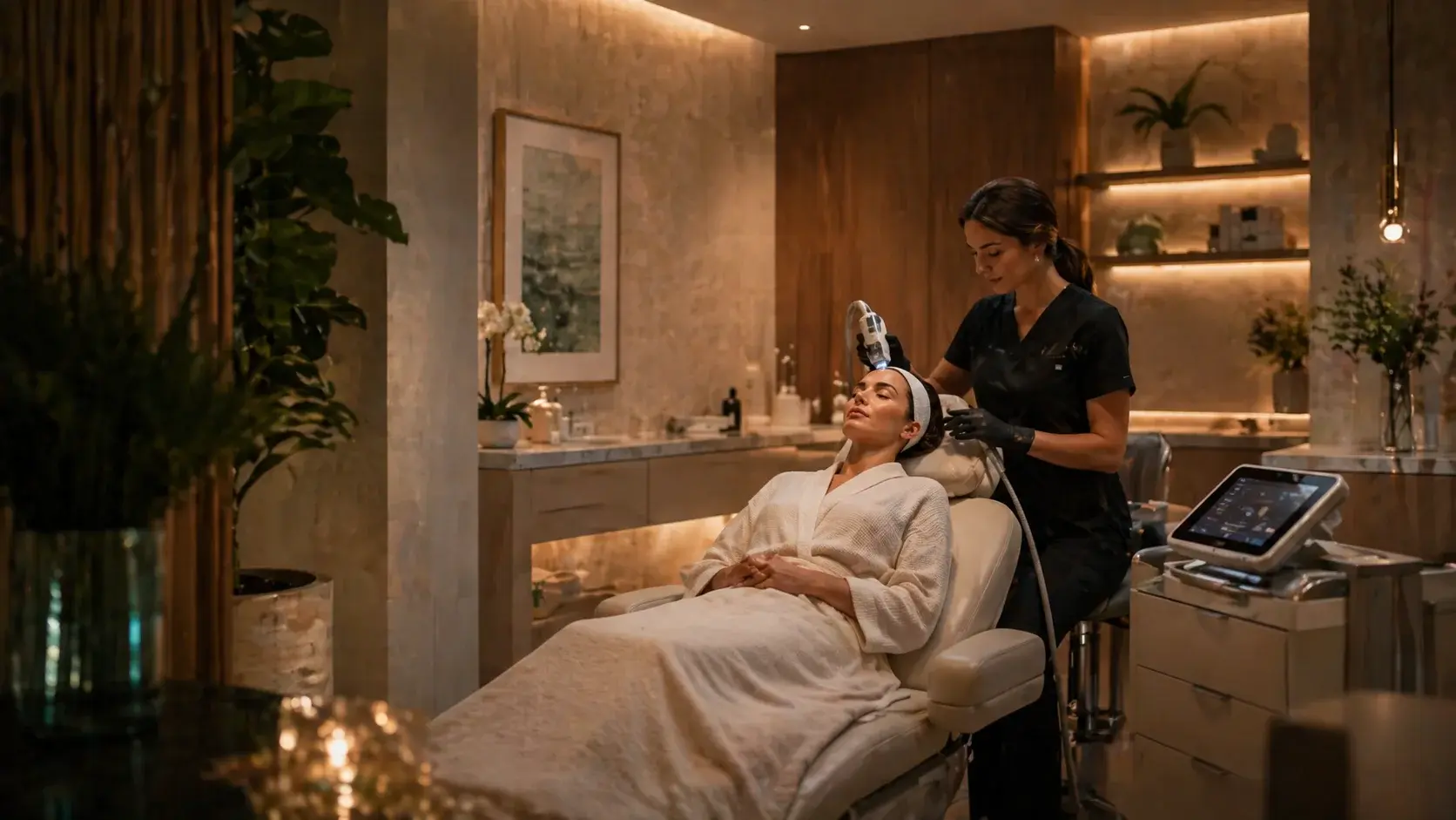 Facial aesthetic treatment at ARC Wellness